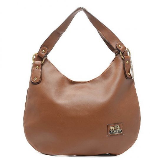 Coach City Logo Large Brown Hobo BWC - Click Image to Close